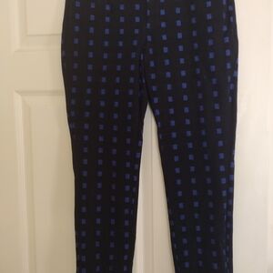 Banana Republic Blue Women's Size 2‎ Geometric Dress Pants